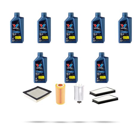 Kit tagliando 4 FILTRI e 8L OLIO compatibile con Ssangyong Actyon 2.0 Xdi 104kw dal 2007