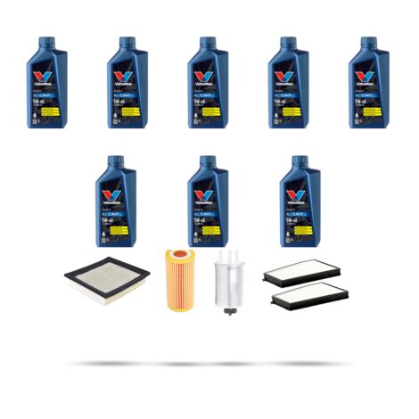 Kit tagliando 4 FILTRI e 8L OLIO compatibile con Ssangyong Kyron 200 Xdi 104kw dal 2006