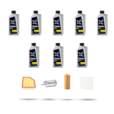 Kit tagliando 4 FILTRI e 8L OLIO compatibile con Volvo XC60 3.2 175Kw dal 2009 al 2010