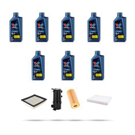 Kit tagliando 4 FILTRI e 8L OLIO compatibile con Vw Amarok (2H) 3.0 TDi 150kw Dal 2016