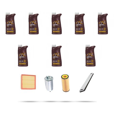 Kit tagliando 4 FILTRI e 8L OLIO compatibile con Vw LT 46 2.5 TDI 61kw dal 2001