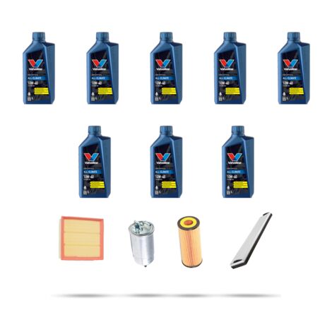 Kit tagliando 4 FILTRI e 8L OLIO compatibile con Vw LT 46 2.5 TDI 75kw dal 1997