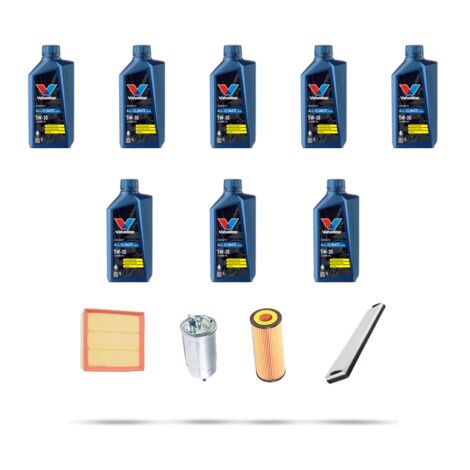 Kit tagliando 4 FILTRI e 8L OLIO compatibile con Vw LT 46 2.5 TDI 80kw dal 1999