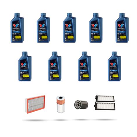 Kit tagliando 4 FILTRI e 9L OLIO compatibile con Chevrolet Korando 2.9 Diesel 72KW dal 1999