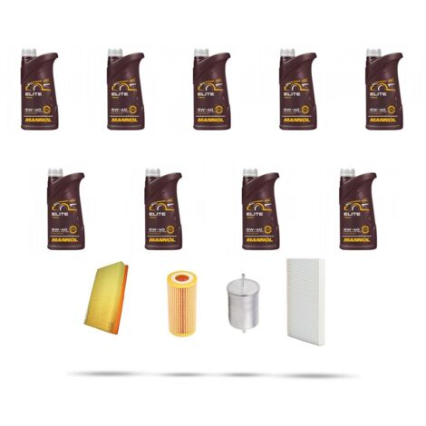 Kit tagliando 4 FILTRI e 9L OLIO compatibile con Chevrolet Rexton 3.2 v6 162kw dal 2002