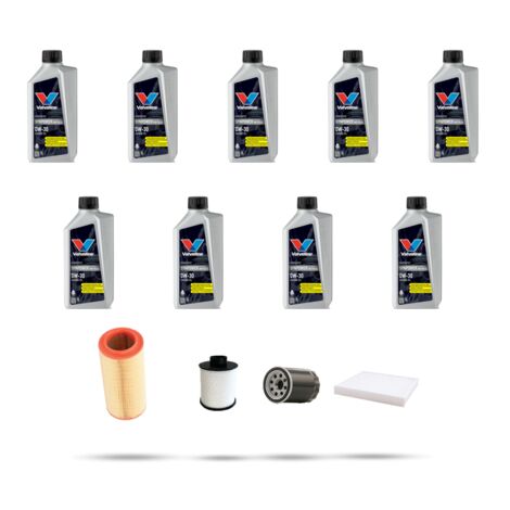 Kit tagliando 4 FILTRI e 9L OLIO compatibile con Citroen Jumper III 3.0 HDI FAP 107kw dal 2010