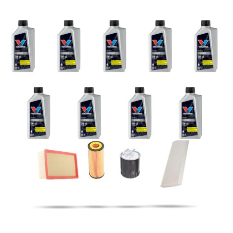 Kit tagliando 4 FILTRI e 9L OLIO compatibile con Mercedes Viano (639) 2.0 CDI 80kw Dal 2003