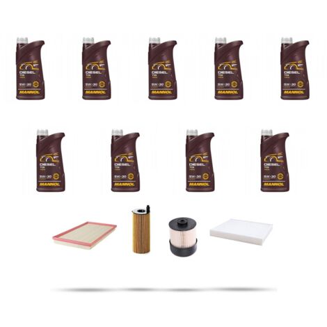 Kit tagliando 4 FILTRI e 9L OLIO compatibile con Mercedes Vito III (447) 114 CDI 100kw Dal 2019