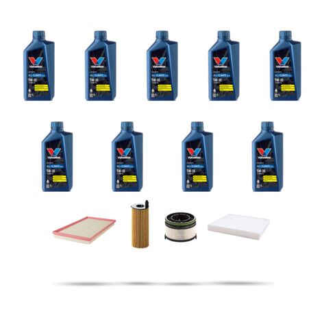Kit tagliando 4 FILTRI e 9L OLIO compatibile con Mercedes Vito III (447) 124 CDI 176kw Dal 2020