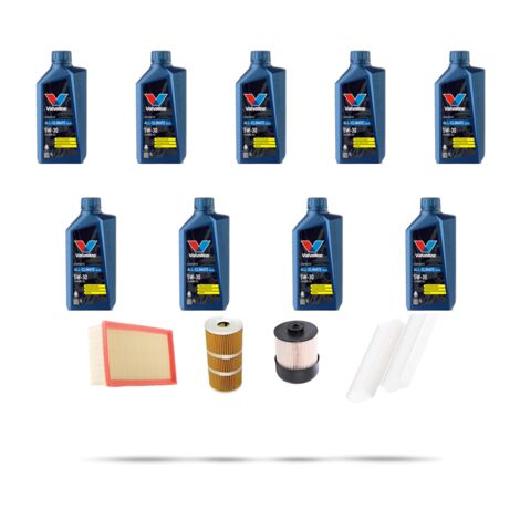 Kit tagliando 4 FILTRI e 9L OLIO compatibile con Nissan NV400 (X62, X62B) 2.3 DCI 120KW Dal 2021