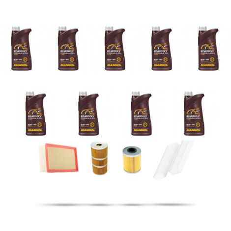 Kit tagliando 4 FILTRI e 9L OLIO compatibile con Nissan NV400 (X62, X62B) 2.3 DCI 74KW Dal 2011