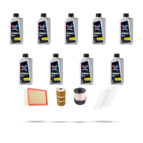 Kit tagliando 4 FILTRI e 9L OLIO compatibile con Renault Master IV 2.3 dCI 132kw 2019