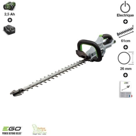 kit taille-haies EGO HT2411E + 1 batterie 2,5 (BA1400T + Chargeur CH2100E