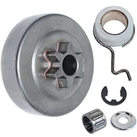 Kit tamburo frizione ingranaggio 3/8" - 6T per motosega Stihl MS171 MS181 MS211, ricambi con clip cuscinetto gabbia a rullini, ingranaggio a vite senza fine