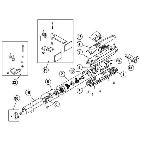 Kit tapa manguito GRIS Para LUXO 5VBH DITEC ENTREMATIC NC6LUXC1 6LUXC1
