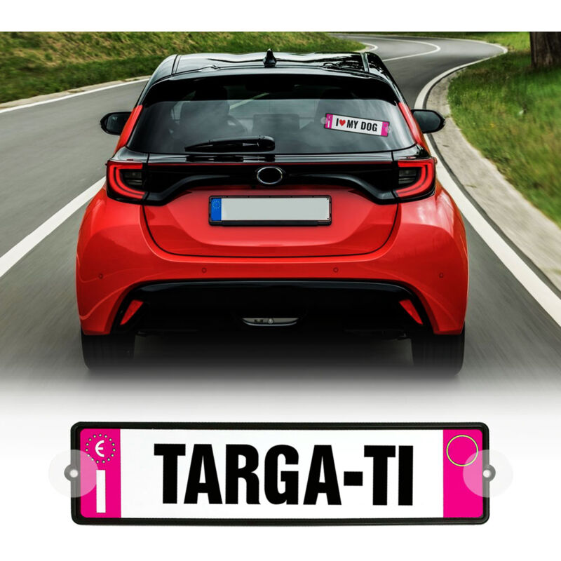 Kit Targa Auto Personalizzabile - Colore: ROSA