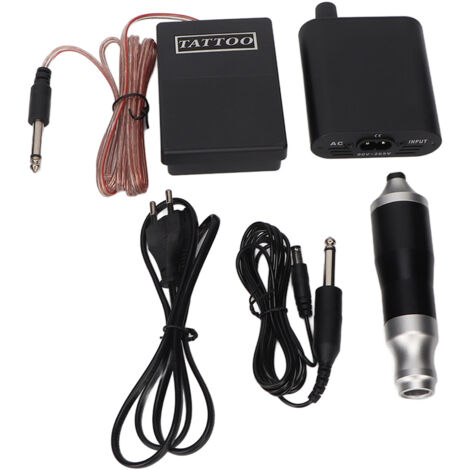 Kit Tatouage Professionnel avec Machine Rotative, Alimentation et Pédale - Prise UE 90‑265V