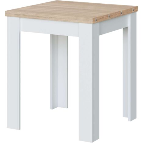 Kit Tavolo A Libro 67X67X135 Cm Rovere Bianco