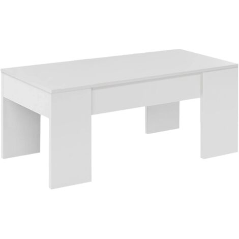 KIT TAVOLO CAFFE ELEV 50X100X45/56H BIANCO ARTIK