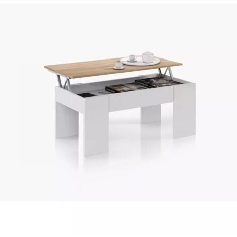 MOBIMARKET CAFFÉ ELEVABILE 43X100X50CM BIANCO ROVERE