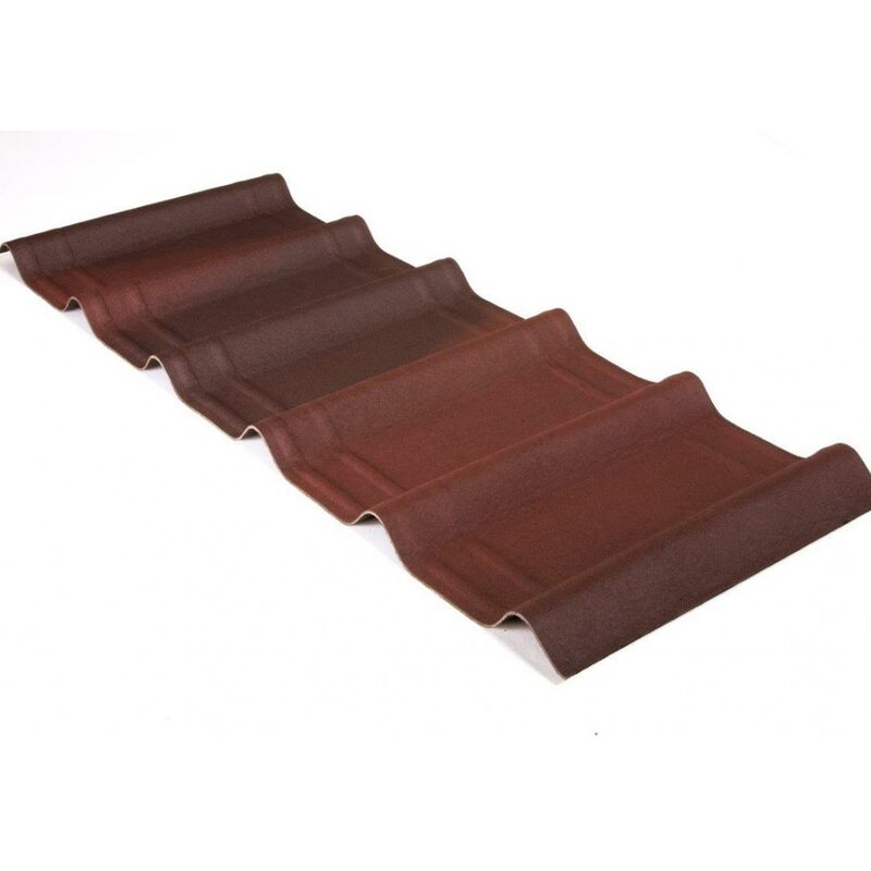 

Kit Teja asfáltica ONDUVILLA (8,7 m2 útiles de cubierta) Color Rojo - Rojo sombreado