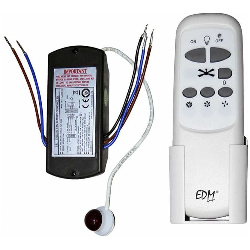 Image of EDM - Telecomando Universale Ventilatore da Soffitto Bianco