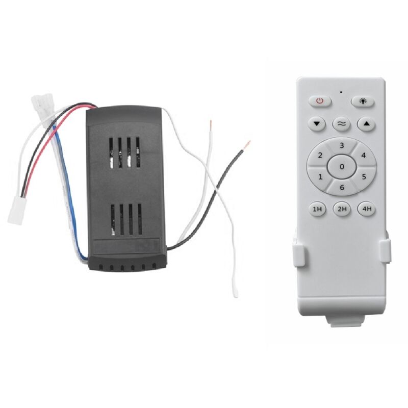 Image of Kit telecomando universale per ventilatore da soffitto, driver di luce cc a bassa tensione da 40 w, controller a 6 velocità e temporizzazione
