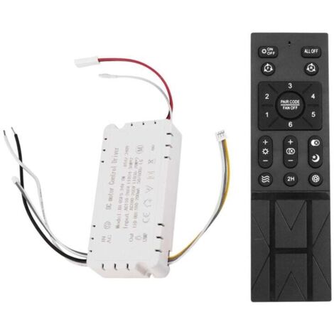 Kit Télécommande Ventilateur Plafond 6 Vitesses Gradation Lumière Compatible 110-265V