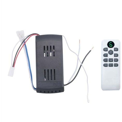 Kit Télécommande Ventilateur Plafond 6 Vitesses Synchronisation 50W Remplacement Ventilateurs Éclairages CC