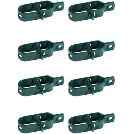 Kit tenditore per filo rivestito in plastica da 8 pezzi per recinzione, rete, stendibiancheria, metallo per giardino, per pali, 8 pezzi/lotto