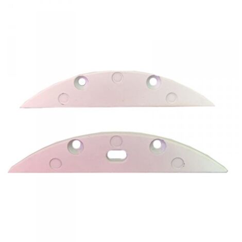 Kit Terminali Tapi di Chiusura In Metallo Con e Senza Foro Colore Bianco Per Profilato Alluminio BAZ5208W