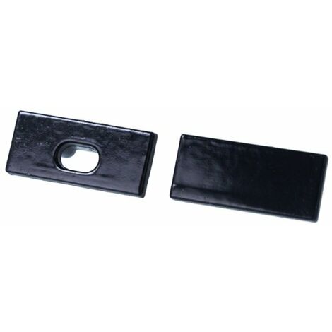 Kit Terminali Tapi di Chiusura In Metallo Con e Senza Foro Colore Nero Per Profilato Alluminio BAZ1707B