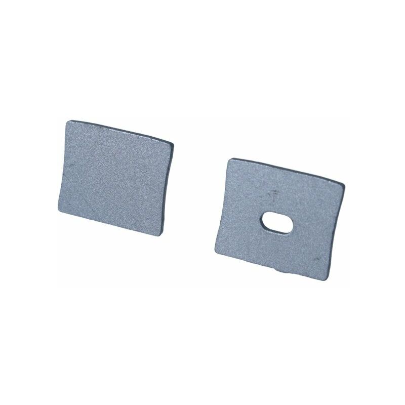 Image of Kit Terminali Tapi di Chiusura In Metallo Con e Senza Foro Per Profilato Alluminio Alto BAZ1715
