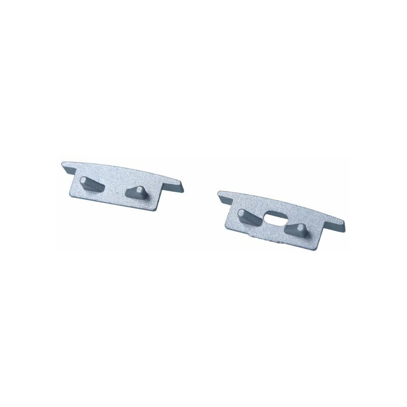 Image of Kit Terminali Tapi di Chiusura In Metallo Con e Senza Foro Per Profilato Alluminio BAZ2507