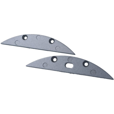 Kit Terminali Tapi di Chiusura In Metallo Con e Senza Foro Per Profilato Alluminio BAZ5208