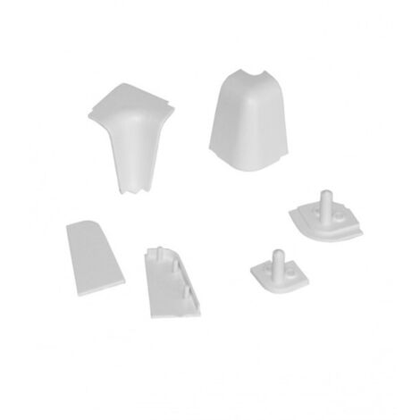 Kit terminali tappi e angolari per alzatina accessori top cucina vari colori colore: marrone chiaro a becco