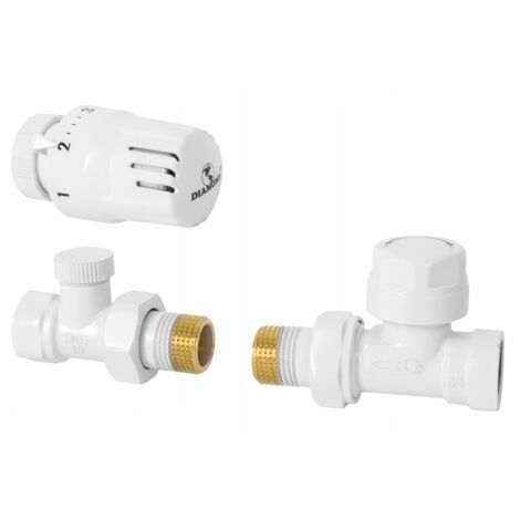 KIT TERMOSTÁTICO RECTO BLANCO 1/2