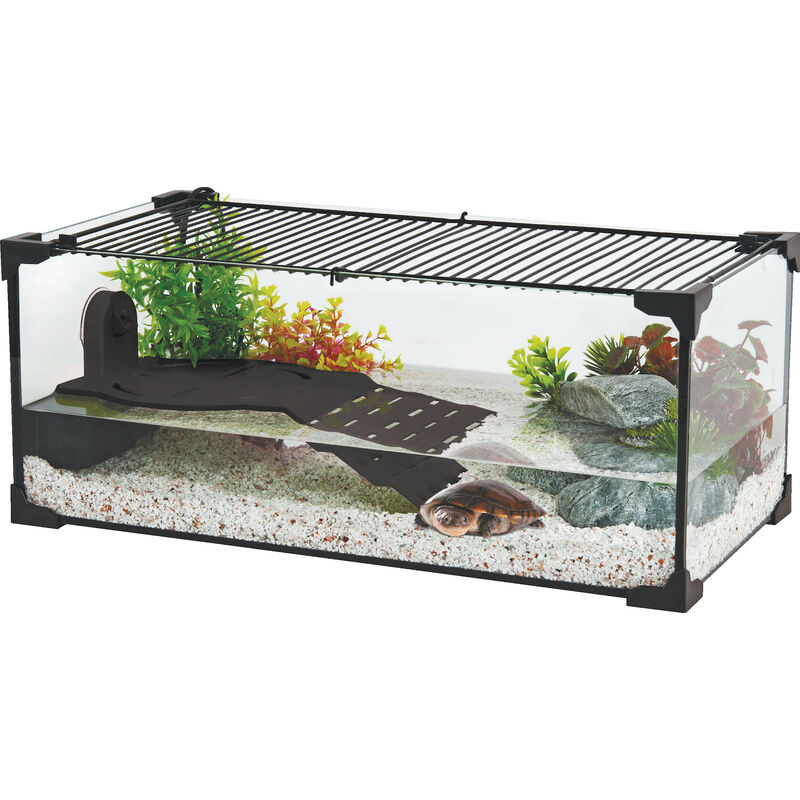 Kit terrarium tortue aquatique Karapas Pro - Noir