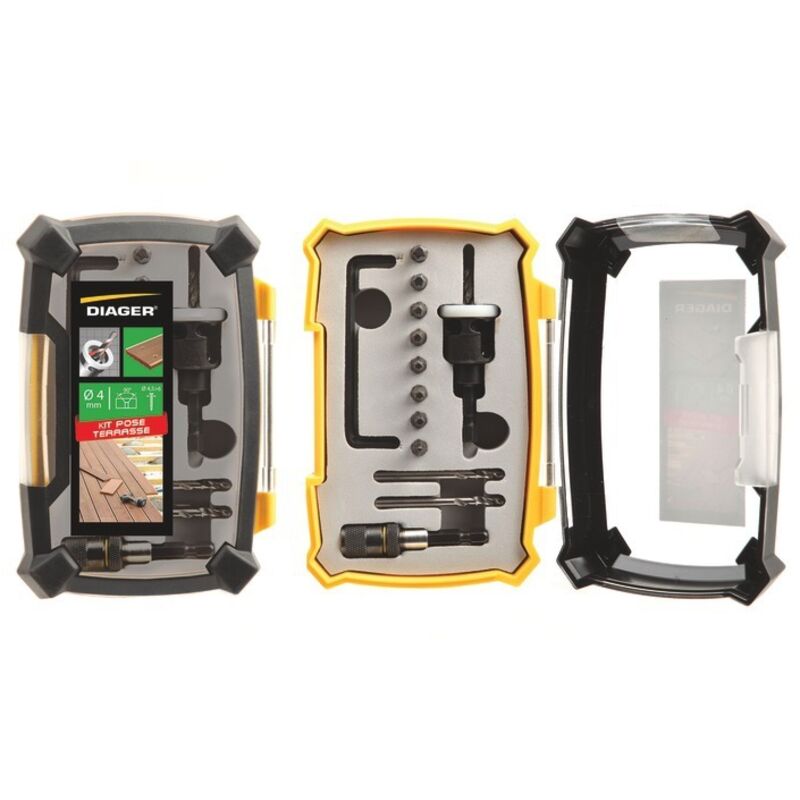 Diager - Kit pose terrasse Argent