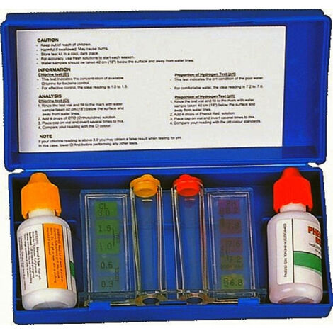 Kit Test a Gocce PH & CLORO - Analisi Acqua Piscina