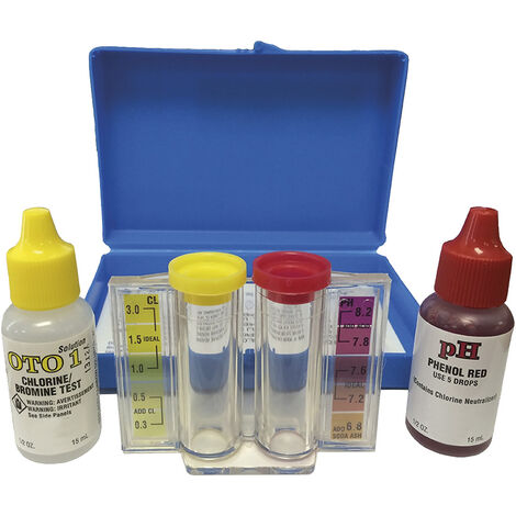 Kit test para piscinas cloro - ph- alcalinidad | Edm