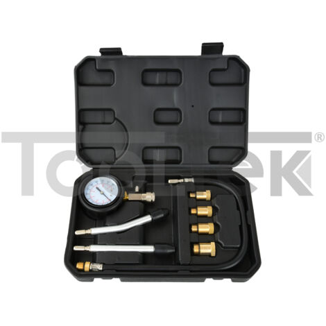 KIT TESTER COMPRESSIONE MOTORI BENZINA 4 TEMPI MISURATORE G02502