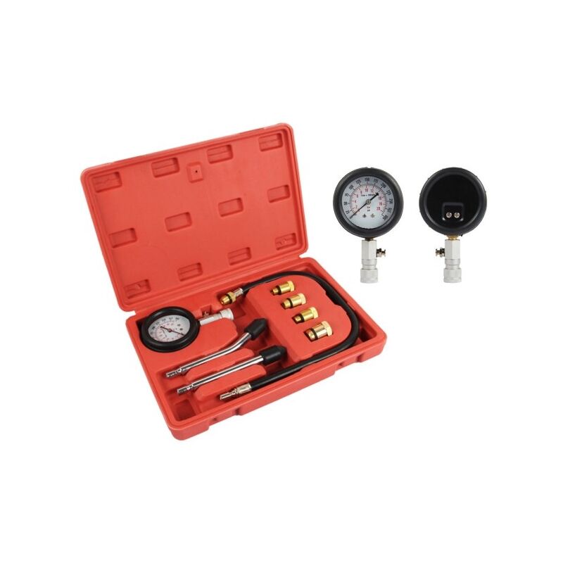Image of Trade Shop Traesio - Trade Shop - Kit Tester Pressione Di Compressione Per Motori Misuratore Auto Pistone Cilindri