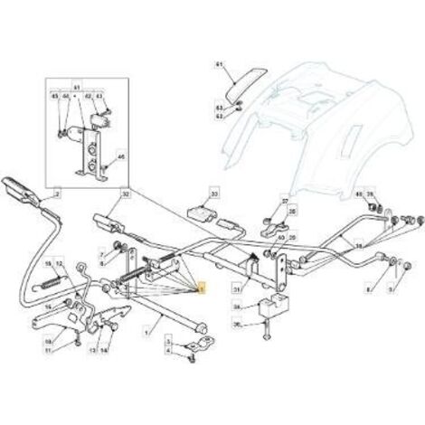 KIT TIGE DE FREIN NJ92 HY TT ORIGINE STIGA - 382000542/1