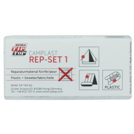Kit Tip Top Riparazione Gommoni Tende Plastica Gonfiabili Foratura con Cemento