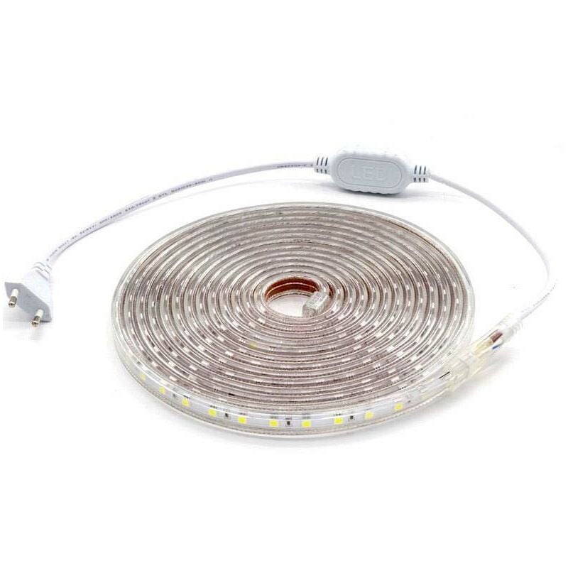 Ledbox - kit Bande led 220V SMD5050 epistar, 60LED/m 4 mètres, Bleu