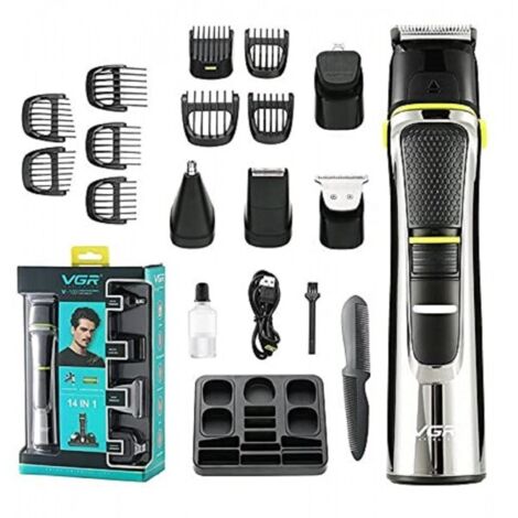 Kit Tondeuse Professionnelle Multifonction Pour Oreilles De Barbe V-100 étanche