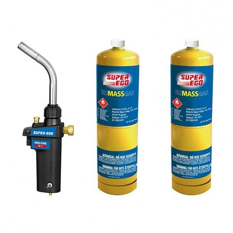 Kit torche pro-fire + 2 bouteilles de gaz mapp 1" 1500002772 super ego