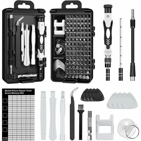 Kit Tournevis De Précision, 120 en 1 Mini Tournevis Kit Outil Informatique pour PC, MacBook, iPhone, Lunettes, Montre, Smartphone - MSBD
