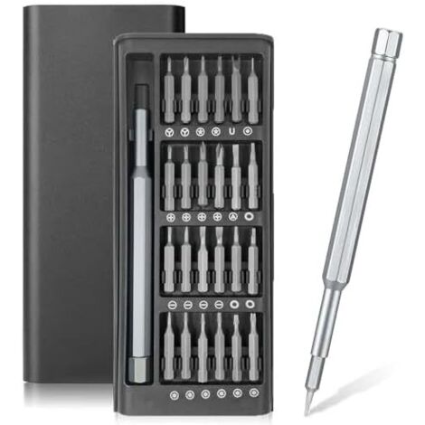 Kit Tournevis de Precision, 24 En 1 Mini Set Outils Portables, pour téléphone portable, PC, Ordinateur Portable, MacBook, Ordinateur, Lunettes -